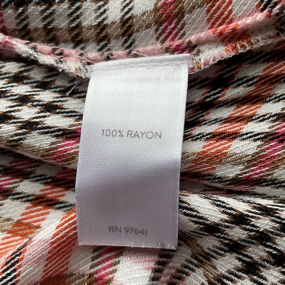 J Jill Rust Plaid Blouse - MP - Picture 4 of 4